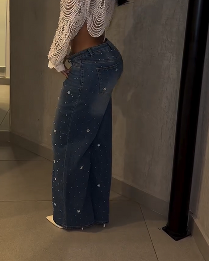 Embellished Straight Jeans (Pre-Sale)