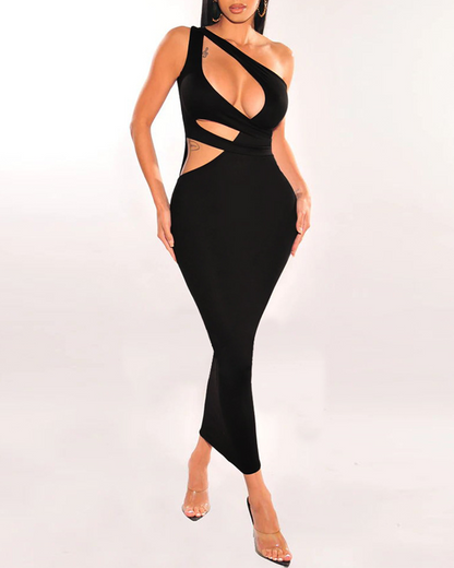 Off-Shoulder Sleeveless Dress