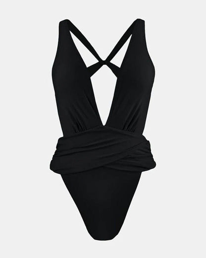Tight Cross Back One-Piece Swimsuit
