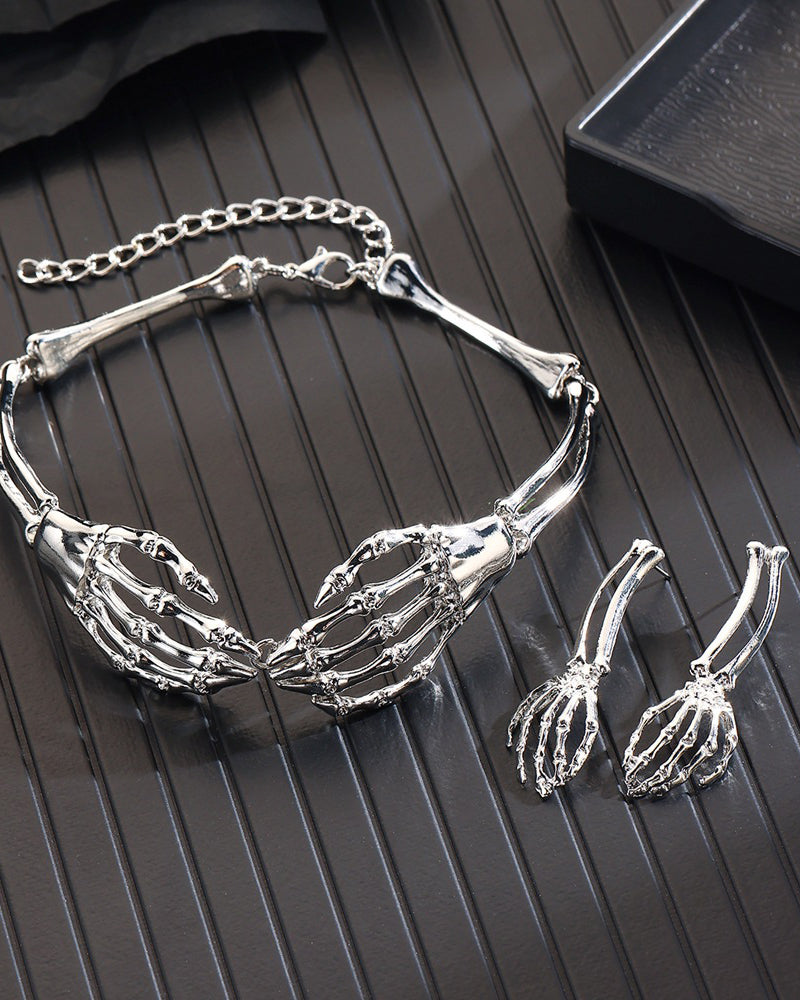 Skull Claw Women’s Pendant Necklace Set