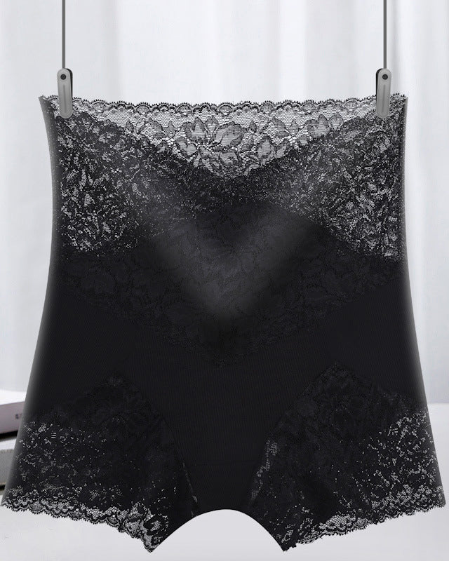 Lace High Waist Tummy Control Panties Leggings