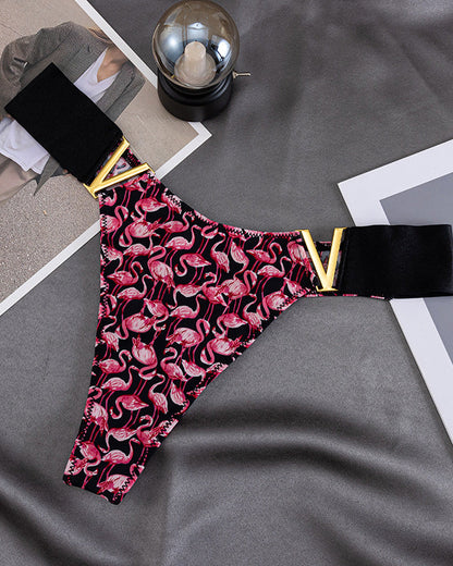 Leopard Print Ice Silk Seamless Briefs