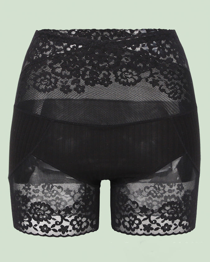 Lace High Waist Cotton Hip Lifting Tummy Control Leggings