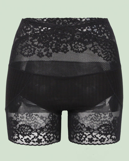 Lace High Waist Cotton Hip Lifting Tummy Control Leggings