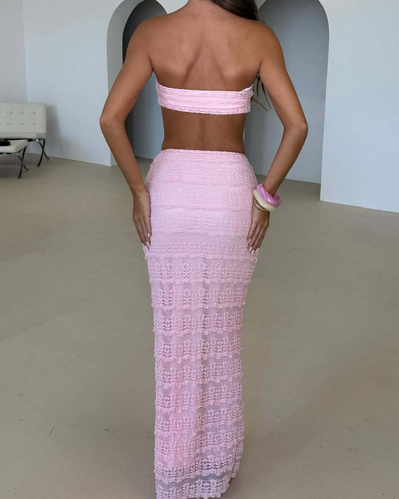 Lace Beach Leisure Swimsuit Set