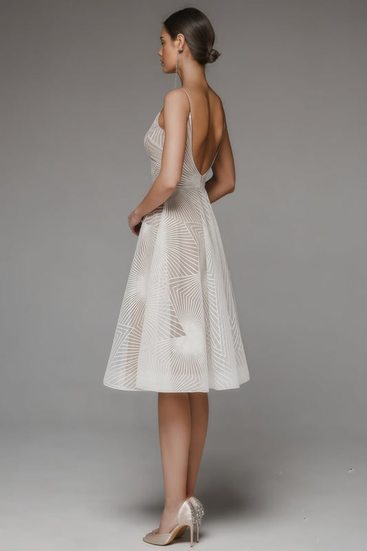 Fagra Strapless Embroidered Midi Dress