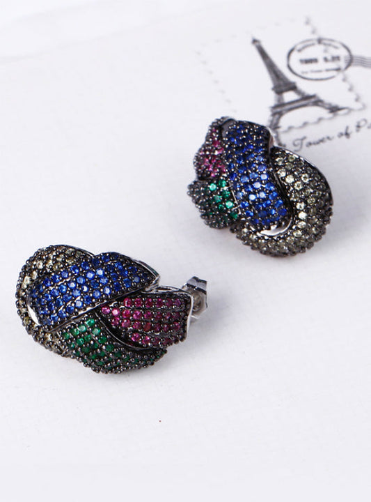 Twisted Wedding Drop Earrings for Women