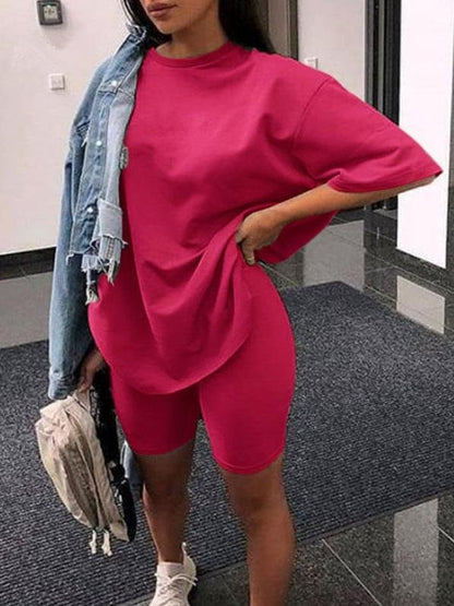 2 Piece Outfits Summer Casual Shorts Set for Women