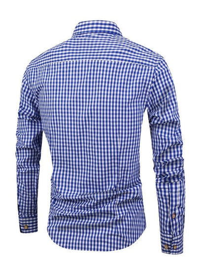 Walker - Camisa de cuadros de manga larga - Clásica - Tendencia - Ideal para otoño
