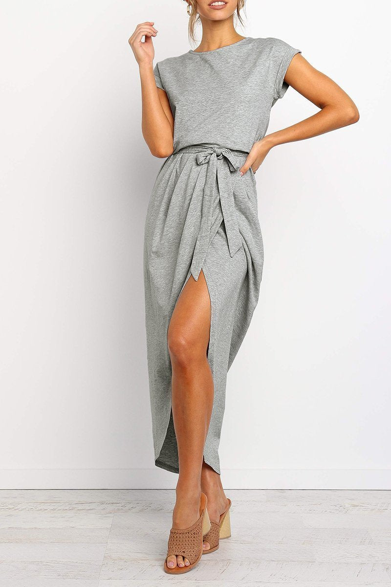 Solid Color Essential Grace Midi Dress(4 Colors)
