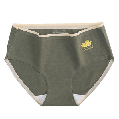 Campus Girl Casual Breathable Cotton Block Color Classic Briefs