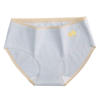 Campus Girl Casual Breathable Cotton Block Color Classic Briefs