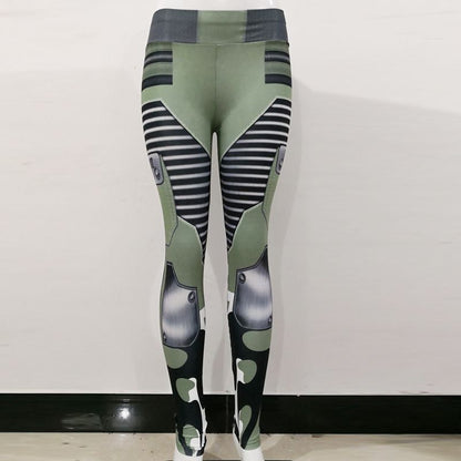 Leggings deportivos casuales con estampado de camuflaje único de tallas S a XL