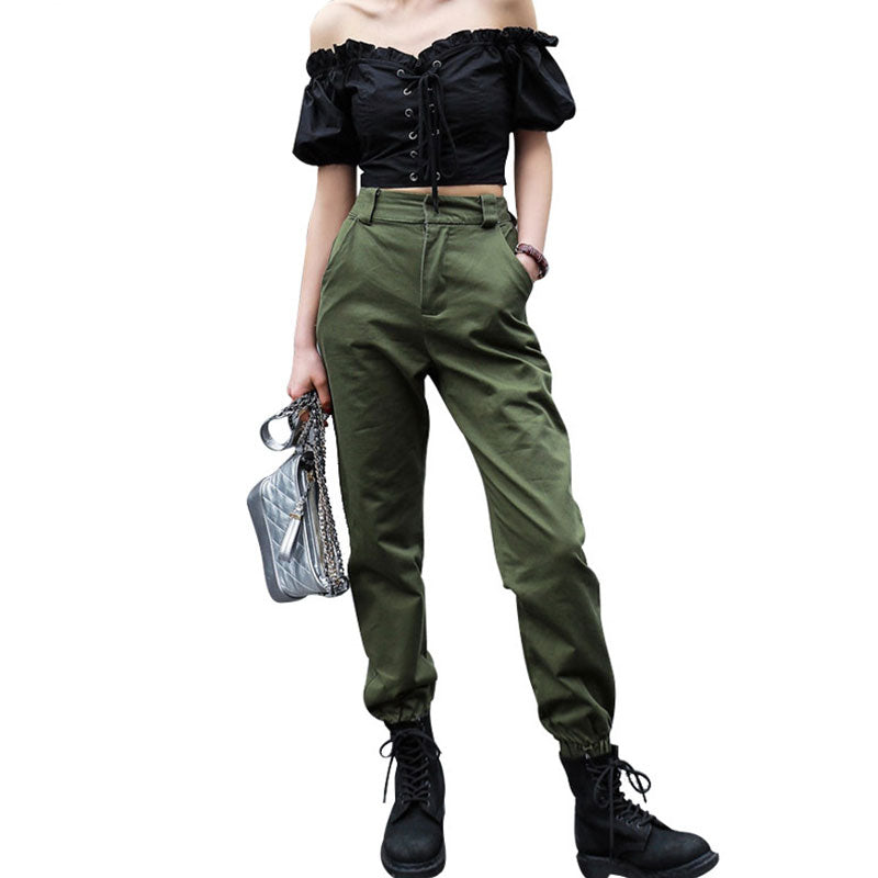 S-2XL Solid Color Casual Jogger Pants