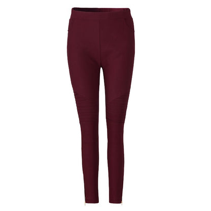 Pantalones pitillo ajustados de color liso informales para mujer, tallas grandes XL-5XL