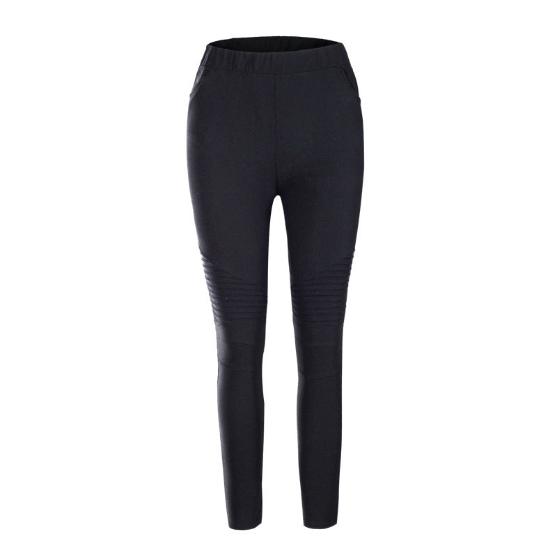 Pantalones pitillo ajustados de color liso informales para mujer, tallas grandes XL-5XL
