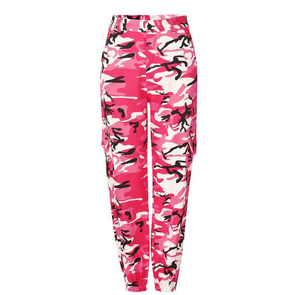 S-3XL Women Casual Camouflage Pattern Jogger Pants