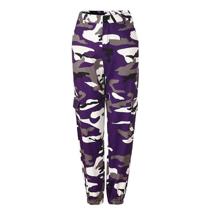 S-3XL Women Casual Camouflage Pattern Jogger Pants