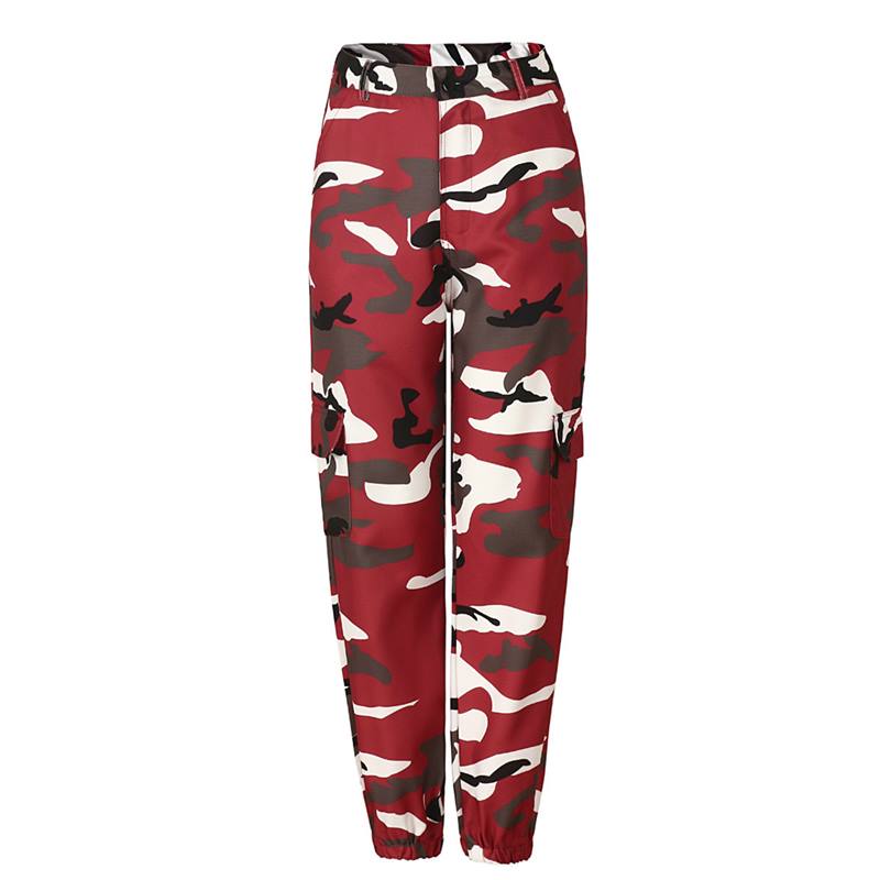 S-3XL Women Casual Camouflage Pattern Jogger Pants