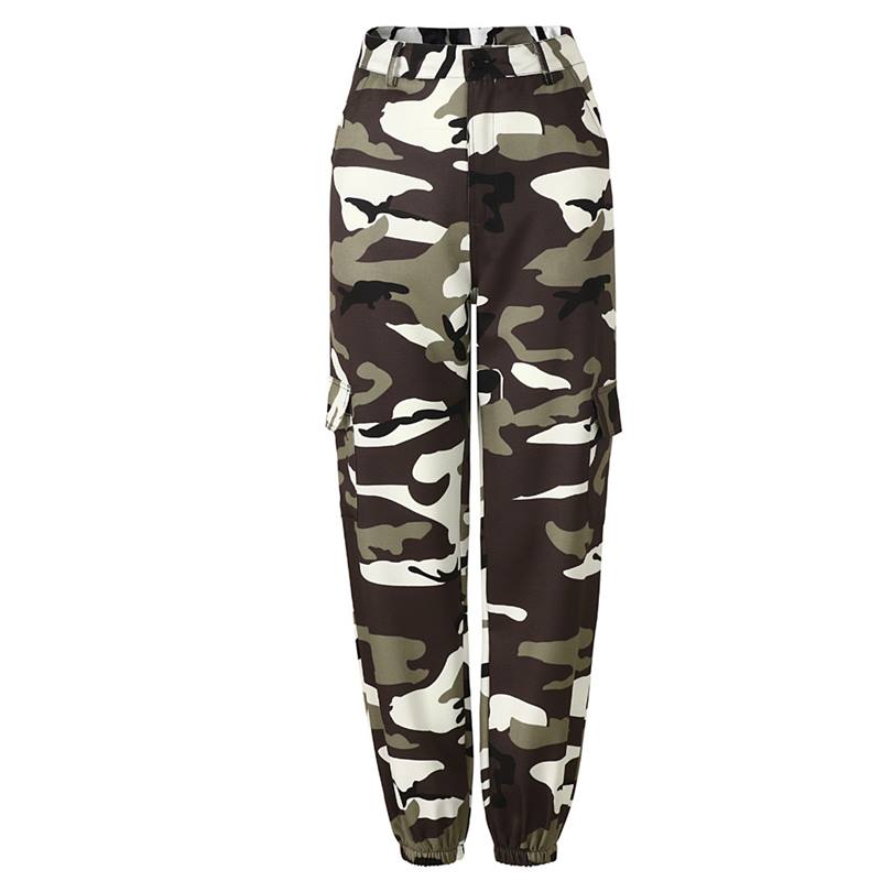 S-3XL Women Casual Camouflage Pattern Jogger Pants