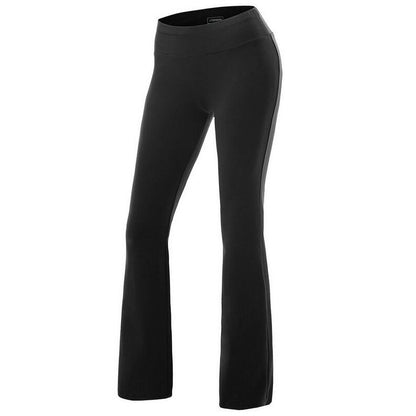 S-2XL Women Solid Color Casual Fitness Straight Pants