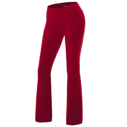S-2XL Women Solid Color Casual Fitness Straight Pants