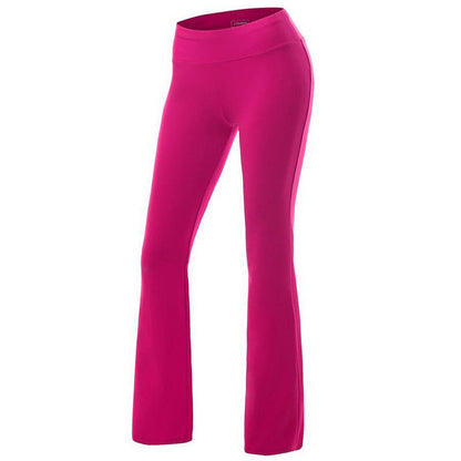S-2XL Women Solid Color Casual Fitness Straight Pants