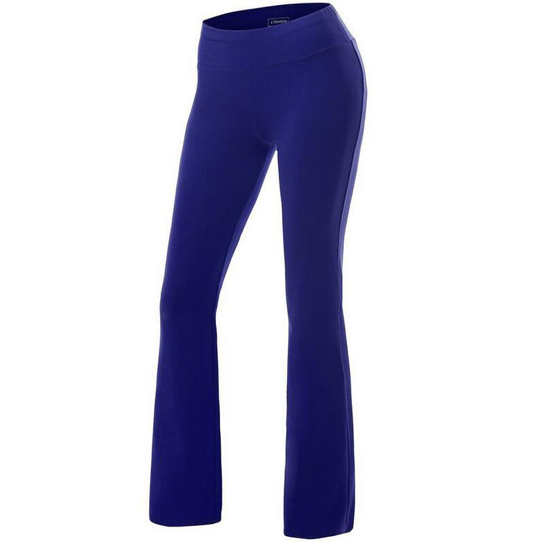 S-2XL Women Solid Color Casual Fitness Straight Pants