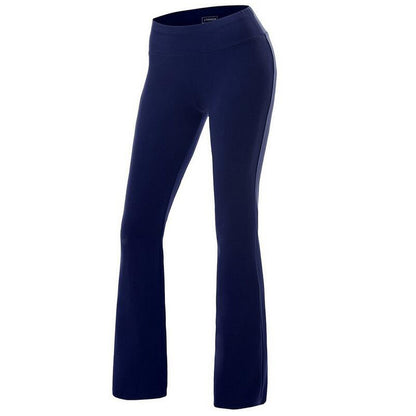 S-2XL Women Solid Color Casual Fitness Straight Pants