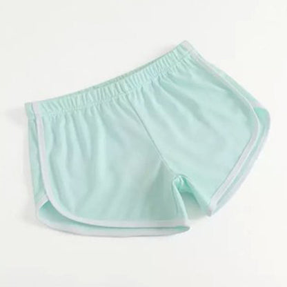 Women Casual Loose Color Blocking Sports Shorts