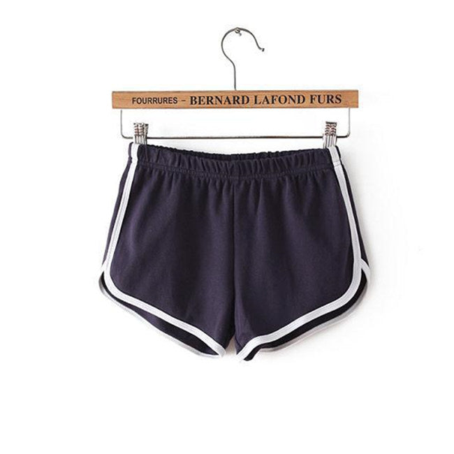 Women Casual Loose Color Blocking Sports Shorts