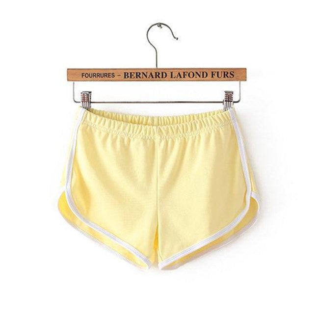 Women Casual Loose Color Blocking Sports Shorts