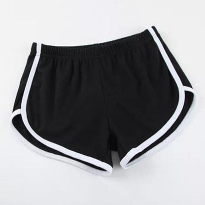 Women Casual Loose Color Blocking Sports Shorts