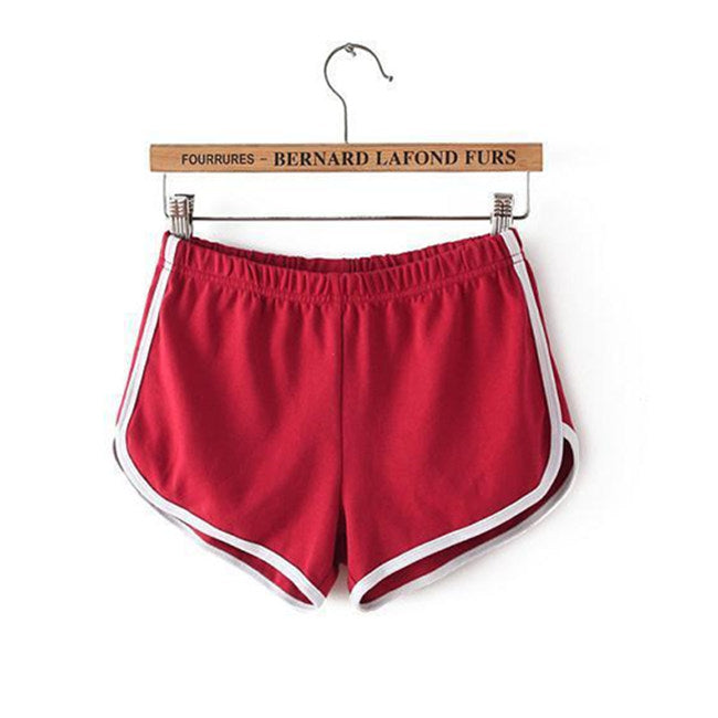 Women Casual Loose Color Blocking Sports Shorts