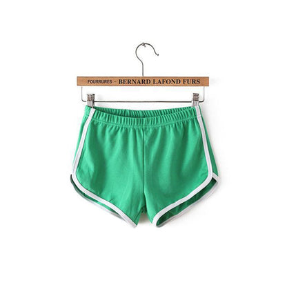 Women Casual Loose Color Blocking Sports Shorts