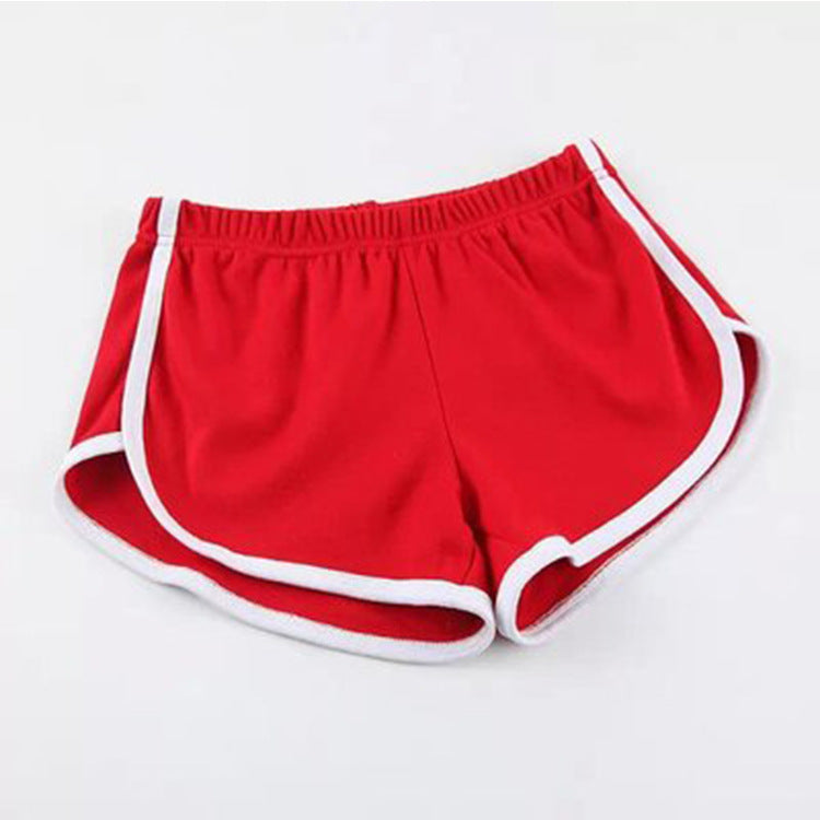 Women Casual Loose Color Blocking Sports Shorts