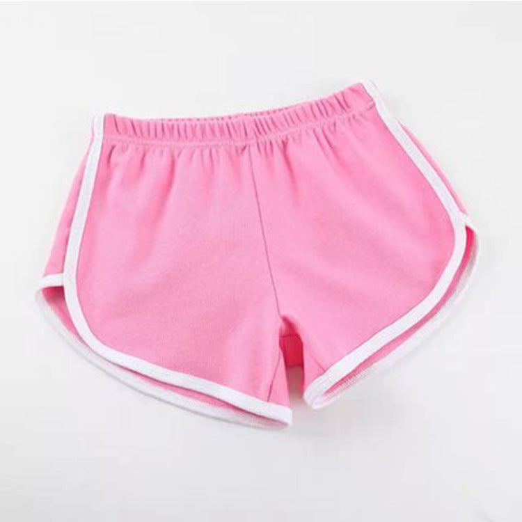 Women Casual Loose Color Blocking Sports Shorts