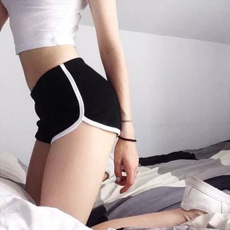 Women Casual Loose Color Blocking Sports Shorts
