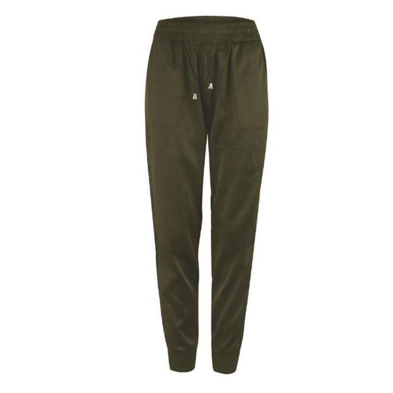 Pantalones deportivos casuales con diseño de rayas y cintura elástica para mujer tallas S-XL