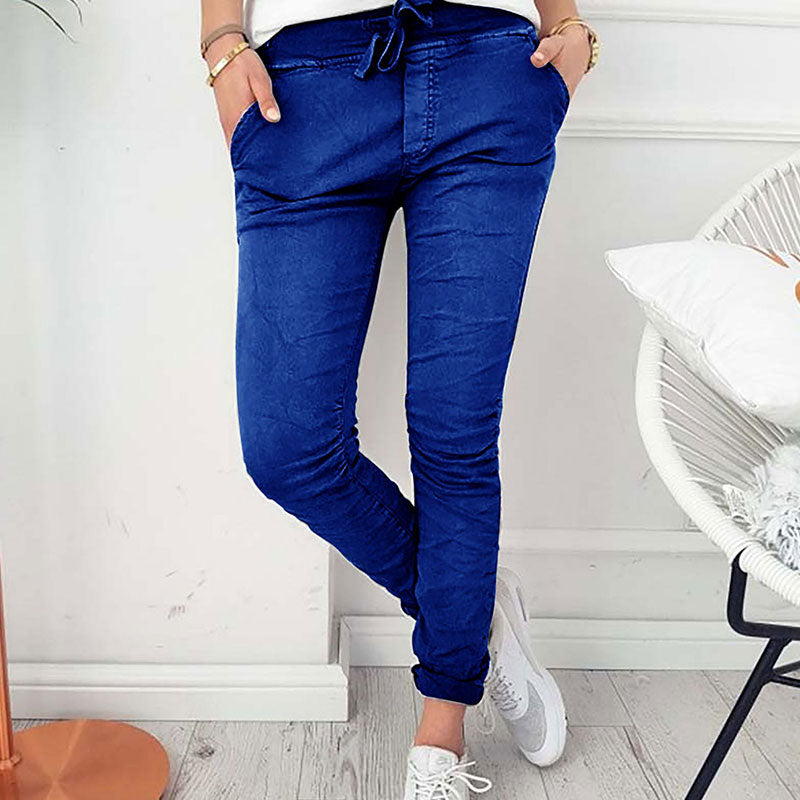 Vaqueros ajustados elásticos casuales de tallas S a 2XL