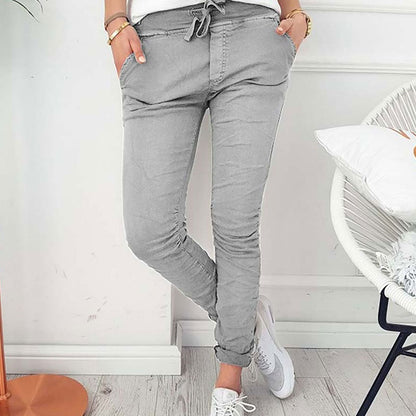 Vaqueros ajustados elásticos casuales de tallas S a 2XL