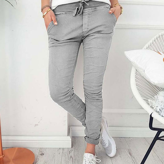 Vaqueros ajustados elásticos casuales de tallas S a 2XL