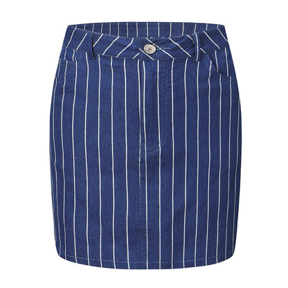 XS-L Sexy Women Casual Striped Skirt