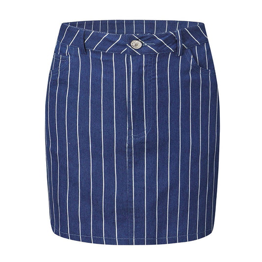 Falda informal de rayas sexy para mujer, tallas XS-L