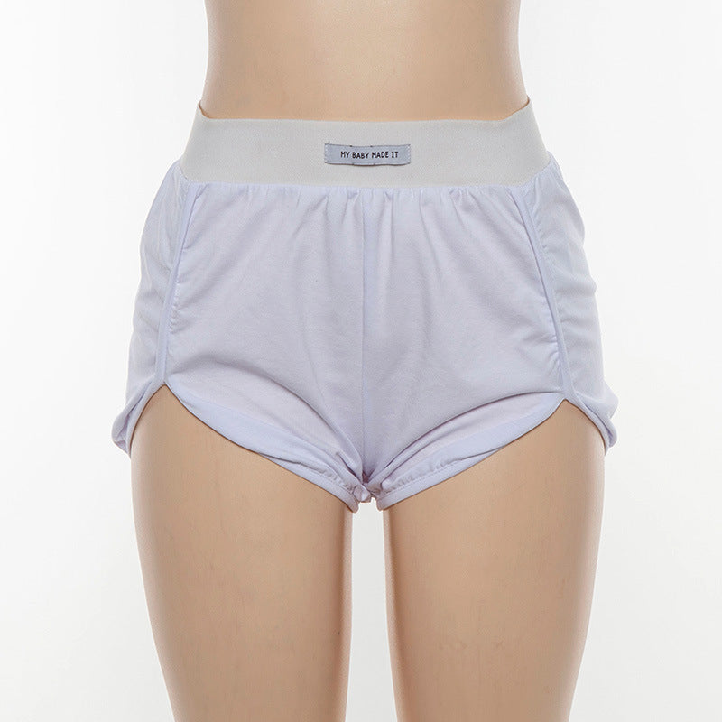 S-L Women Elastic Waist Loose Mini Casual Shorts