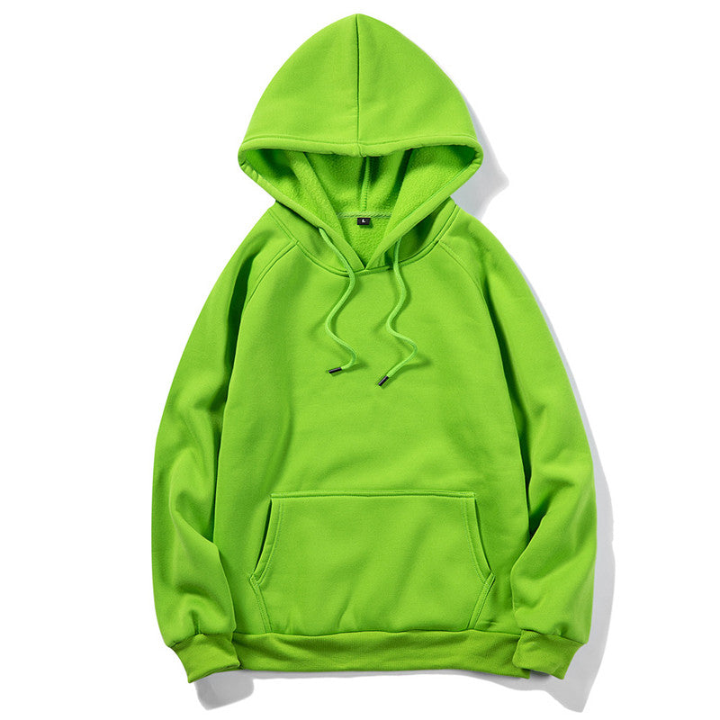 Sudadera unisex holgada con capucha, informal, neutra, de color sólido