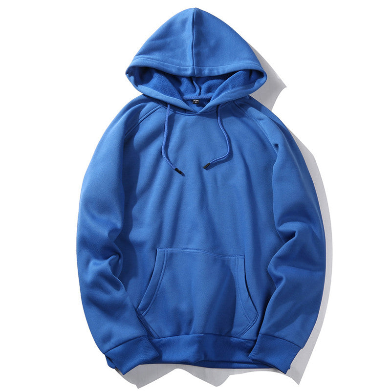 Sudadera unisex holgada con capucha, informal, neutra, de color sólido