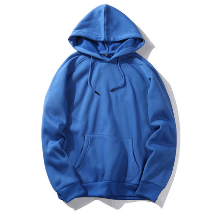 Sudadera unisex holgada con capucha, informal, neutra, de color sólido
