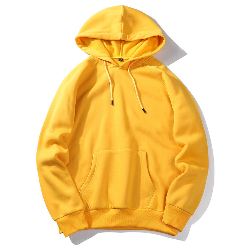 Sudadera unisex holgada con capucha, informal, neutra, de color sólido