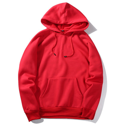 Sudadera unisex holgada con capucha, informal, neutra, de color sólido
